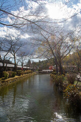 Japan, river in the park