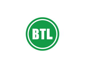 BTL logo design vector template. BTL