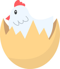 Decorative happy easter day element illustration