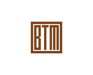 BTM logo design vector template. BTM