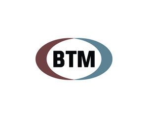 BTM logo design vector template. BTM