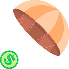 Crypto currency-related design element illustration