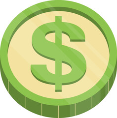 Crypto currency-related design element illustration