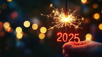 Sparklers for New Year's 2025