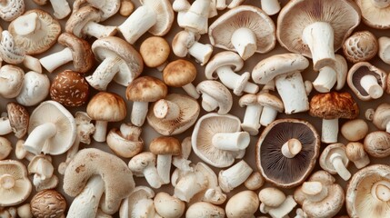 Fototapeta premium A Close-Up View of a Variety of Mushrooms