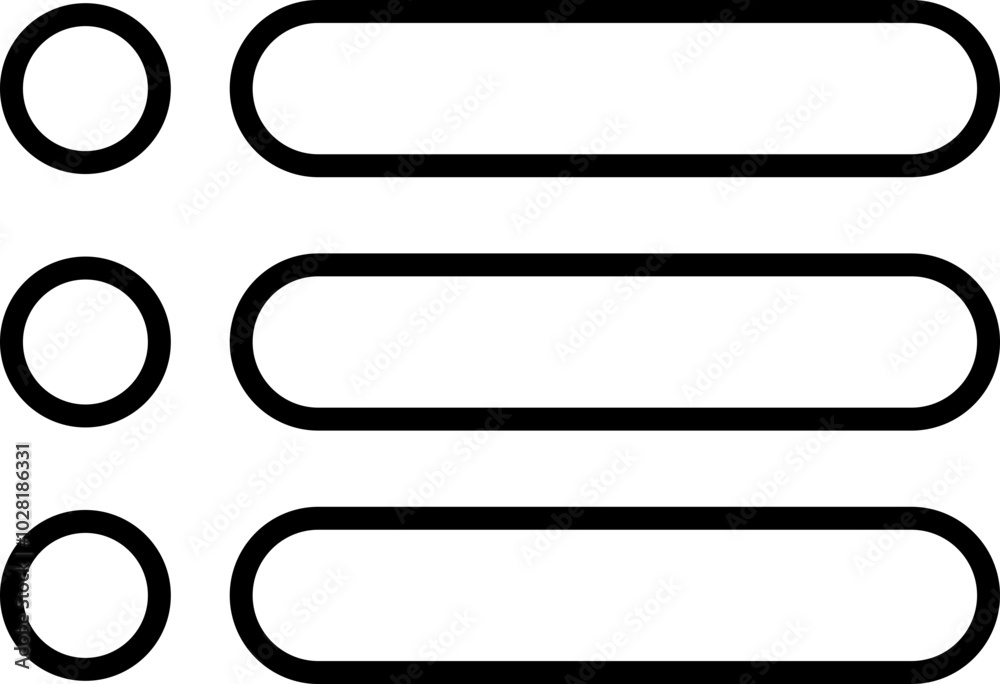 Fototapete hamburger web and mobile app menu line icon. basic app ui page symbol sign. internet navigation butt