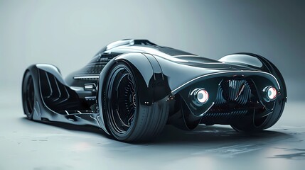 A futuristic omnipotent ultrasonic quantum powered car, Generative AI illustrations. 
