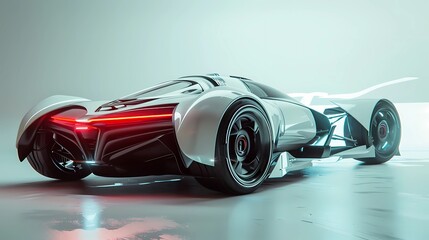 A futuristic omnipotent ultrasonic quantum powered car, Generative AI illustrations. 