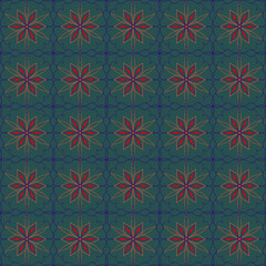 Fototapeta premium seamless pattern with flowers