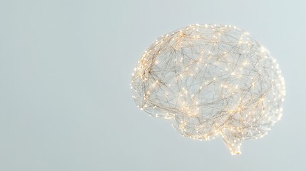 Close-up of human brain with intricate neural pathways, symbolizing cognitive biases and complex thought processes, ideal for educational or scientific presentations.