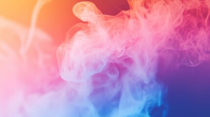 Abstract Smoke Swirls with Gradient Background