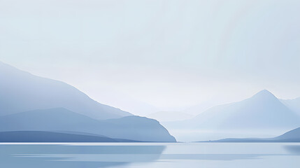 Fototapeta premium Empty White Space with Subtle Accent: A vast, white background with only one small accent, like a single colored dot or line,