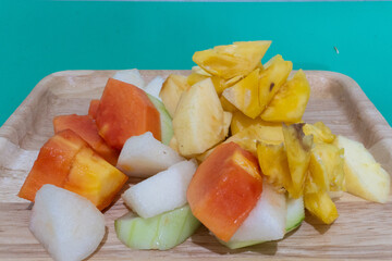 rujak or salad from indonesian