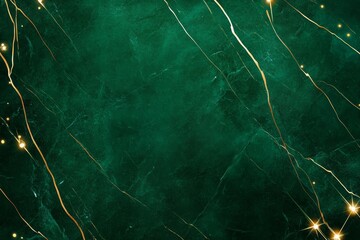 This image features a luxurious emerald green marble background with elegant gold veins and subtle sparkling effects, perfect for Christmas designs, invitations, and festive projects.