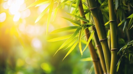 Bamboo Forest Sunlight