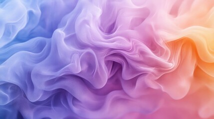 Obraz premium Abstract Swirling Fabric in Pastel Hues