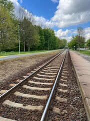 Fototapeta premium railway in the countryside