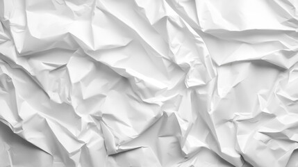 Obraz premium Crumpled White Paper Texture