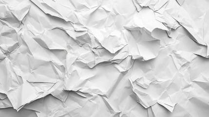 Obraz premium Crumpled White Paper Texture