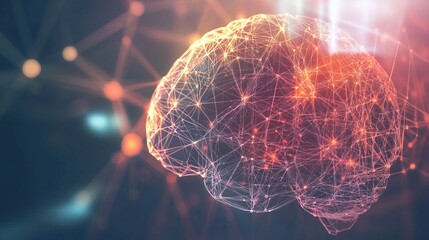 Close-up of human brain with intricate neural pathways, symbolizing cognitive biases and complex thought processes, ideal for educational or scientific presentations.