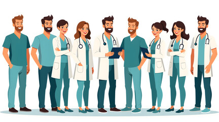 Obraz premium Diverse Group of Medical Professionals