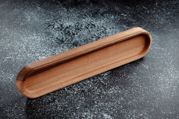 The sideboard is made of wood for serving snacks, fruits, nuts, cheeses, meats and original serving...