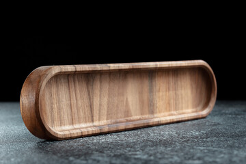 The sideboard is made of wood for serving snacks, fruits, nuts, cheeses, meats and original serving...