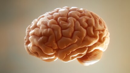 Close-up of human brain with intricate neural pathways, symbolizing cognitive biases and complex thought processes, ideal for educational or scientific presentations.