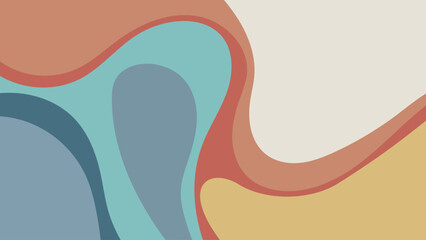 ABSTRACT BACKGROUND COLORFUL WITH HAND DRAWN SHAPES FLAT DESIGN VECTOR TEMPLATE FOR WALLPAPER, COVER DESIGN, HOMEPAGE DESIGN