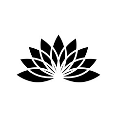 Lotus icon vector