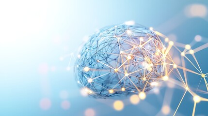 Close-up of human brain with intricate neural pathways, symbolizing cognitive biases and complex thought processes, ideal for educational or scientific presentations.