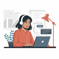 person working on laptop