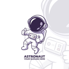 astronaut floating in space