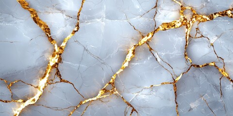 Elegant Grey Marble Texture with Gold Veins   Luxury Background