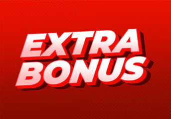 Extra bonus. Text effect in 3D style for social media or promotional ads