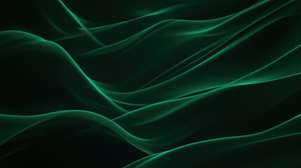 Obraz premium Abstract Green Wave