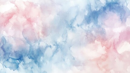 Fototapeta premium Abstract Watercolor Background in Shades of Blue and Pink