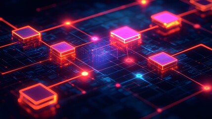 Obraz premium A cyber defense concept with a firewall visual protecting user data from external threats