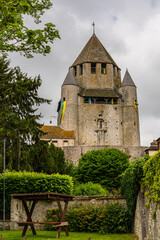 City of Provins in France, historic town buildings