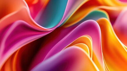 Obraz premium Abstract Colorful Wavy Design