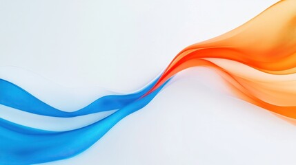 Naklejka premium Abstract Blue and Orange Swirls