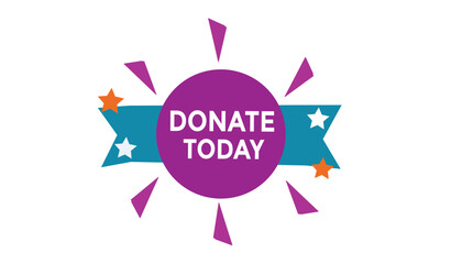 Donate today Countdown number banner templates. time icon. Vector Illustration 