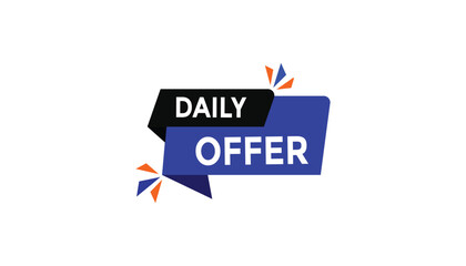 Daily offer Countdown number banner templates. time icon. Vector Illustration 
