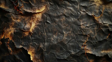 Burned and Crumpled Paper Texture