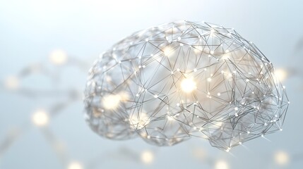 Close-up of human brain with intricate neural pathways, symbolizing cognitive biases and complex thought processes, ideal for educational or scientific presentations.