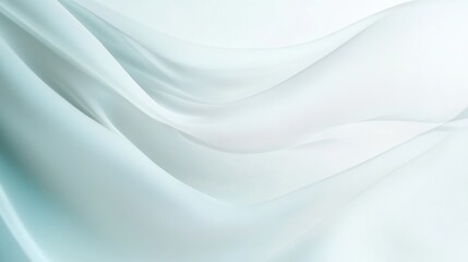 Obraz premium Abstract Draped Fabric in Soft Blue Hues