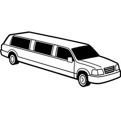limousine vector illustration on a white background
