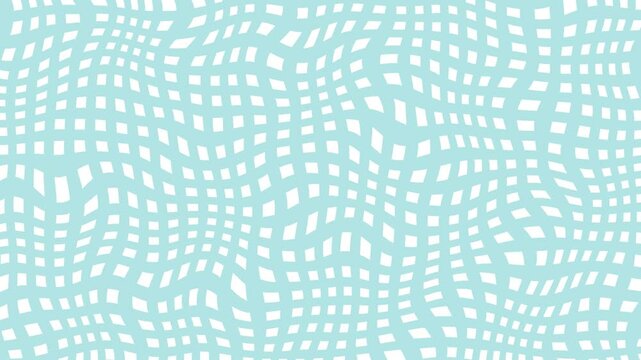 Animated pattern with net, grid, matter. Simple blue pattern design