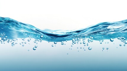 Water Wave with Bubbles