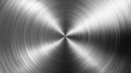 Circular Brushed Metal Texture with Center Highlight